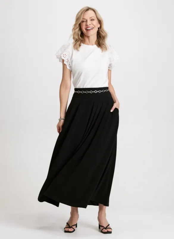 Eyelet T-Shirt & Maxi Skirt sold by Laura