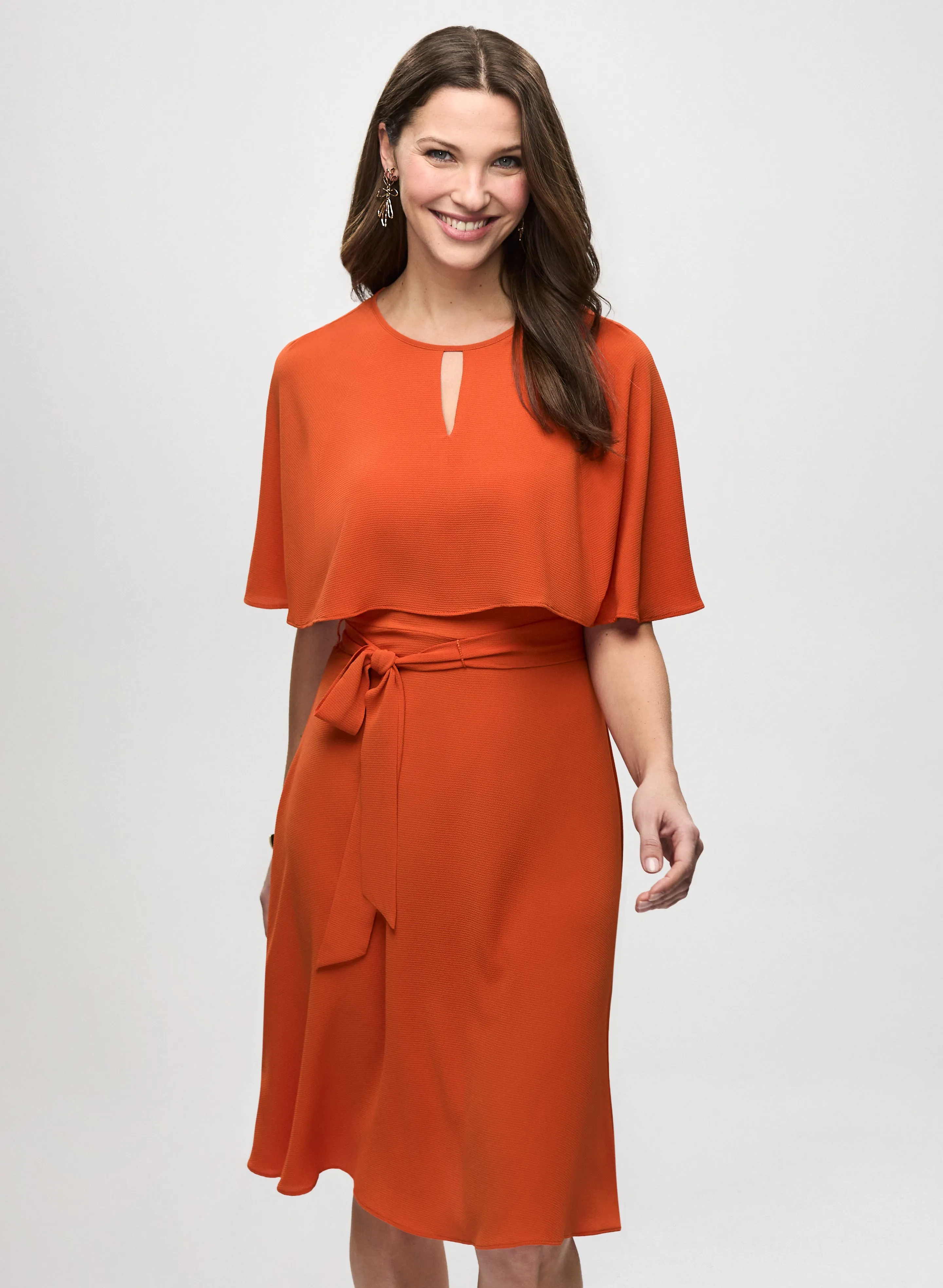 Keyhole Detail Capelet Dress sold by Laura product image thumbnail 4