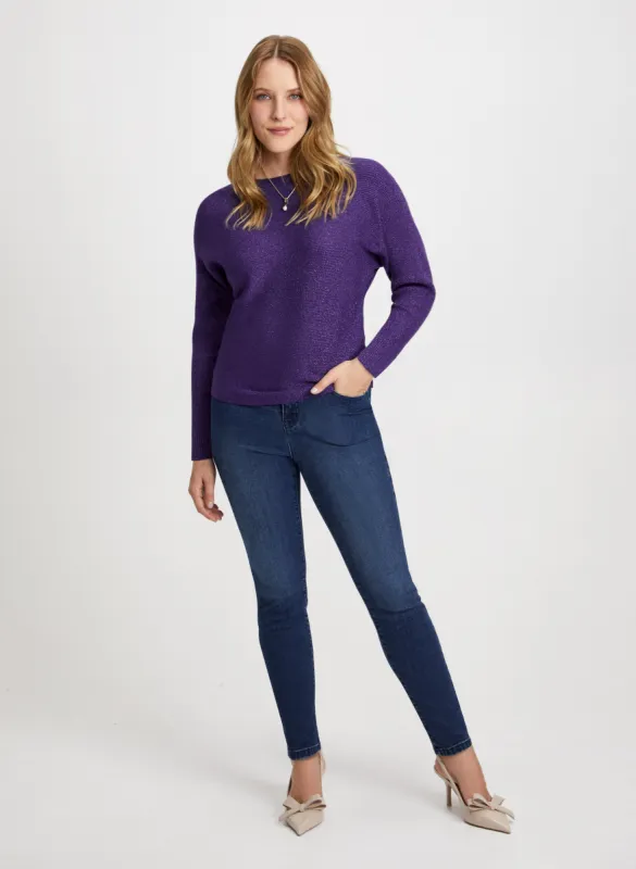 Shimmery Knit Sweater & Jeans sold by Laura