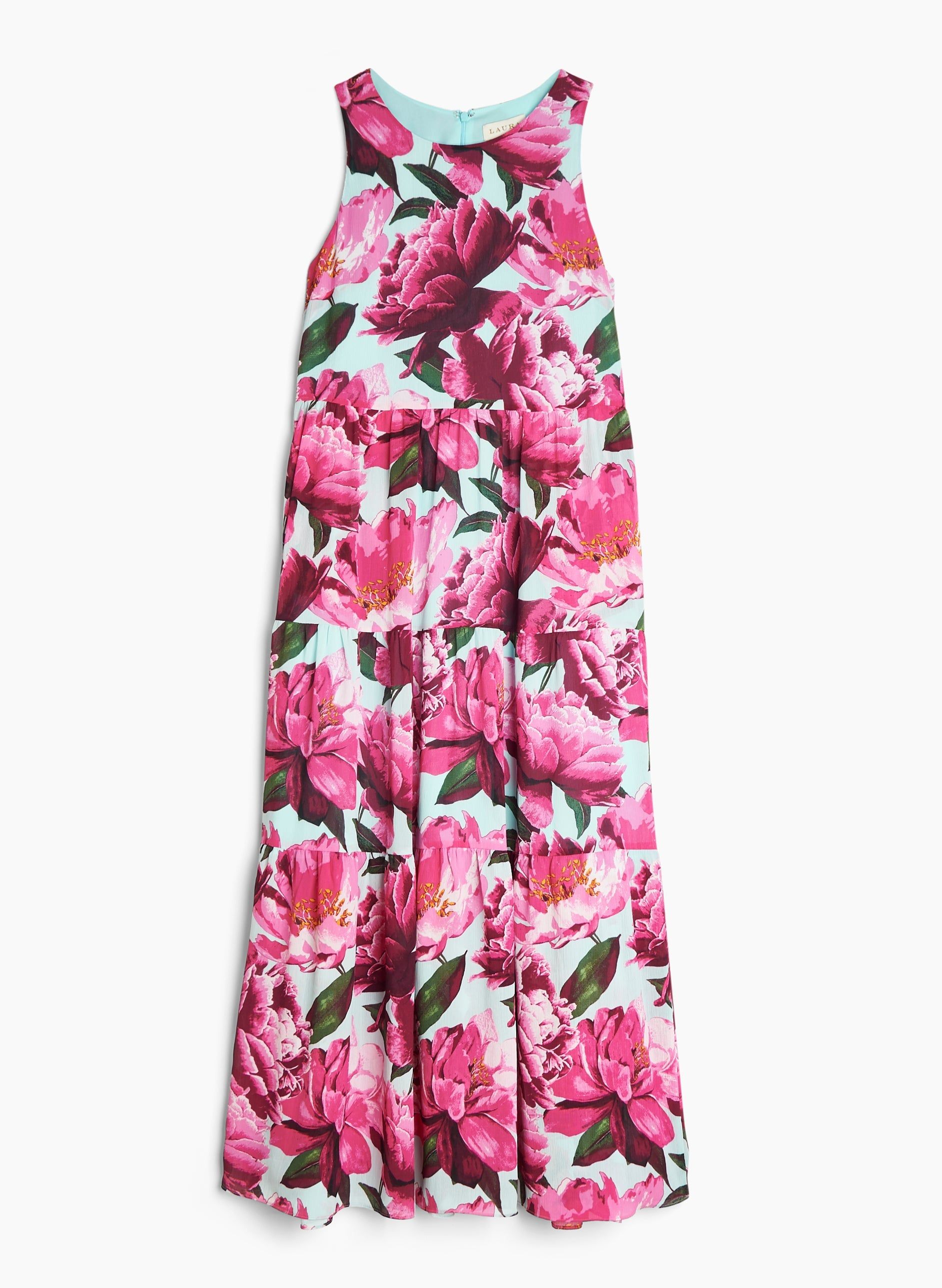 Floral Print Chiffon Maxi Dress sold by Laura product image thumbnail 4