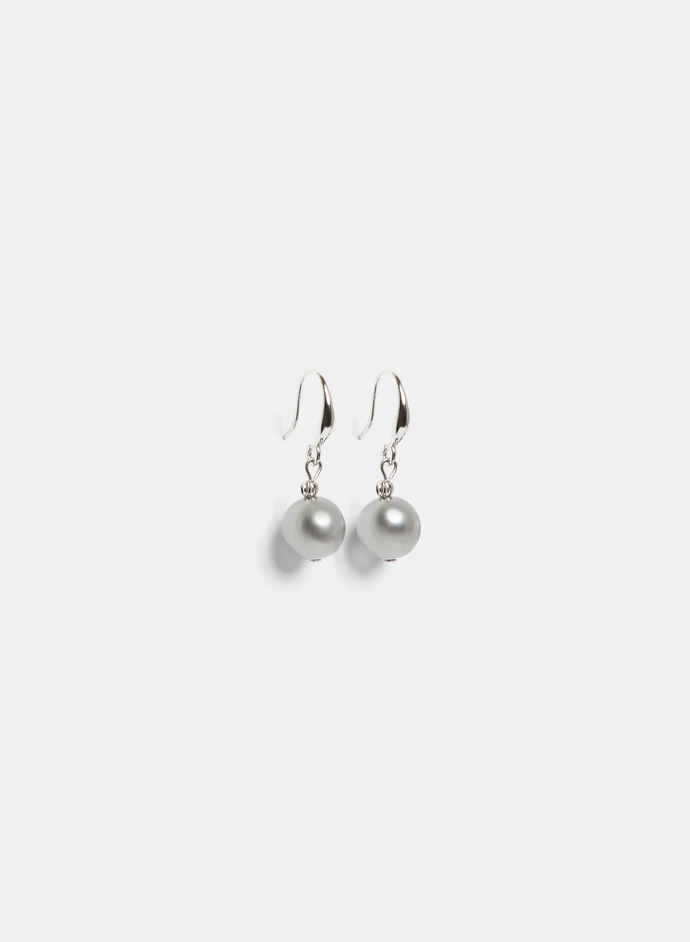 Metallic Pearl Detail Drop Earrings sold by Laura product image thumbnail 2