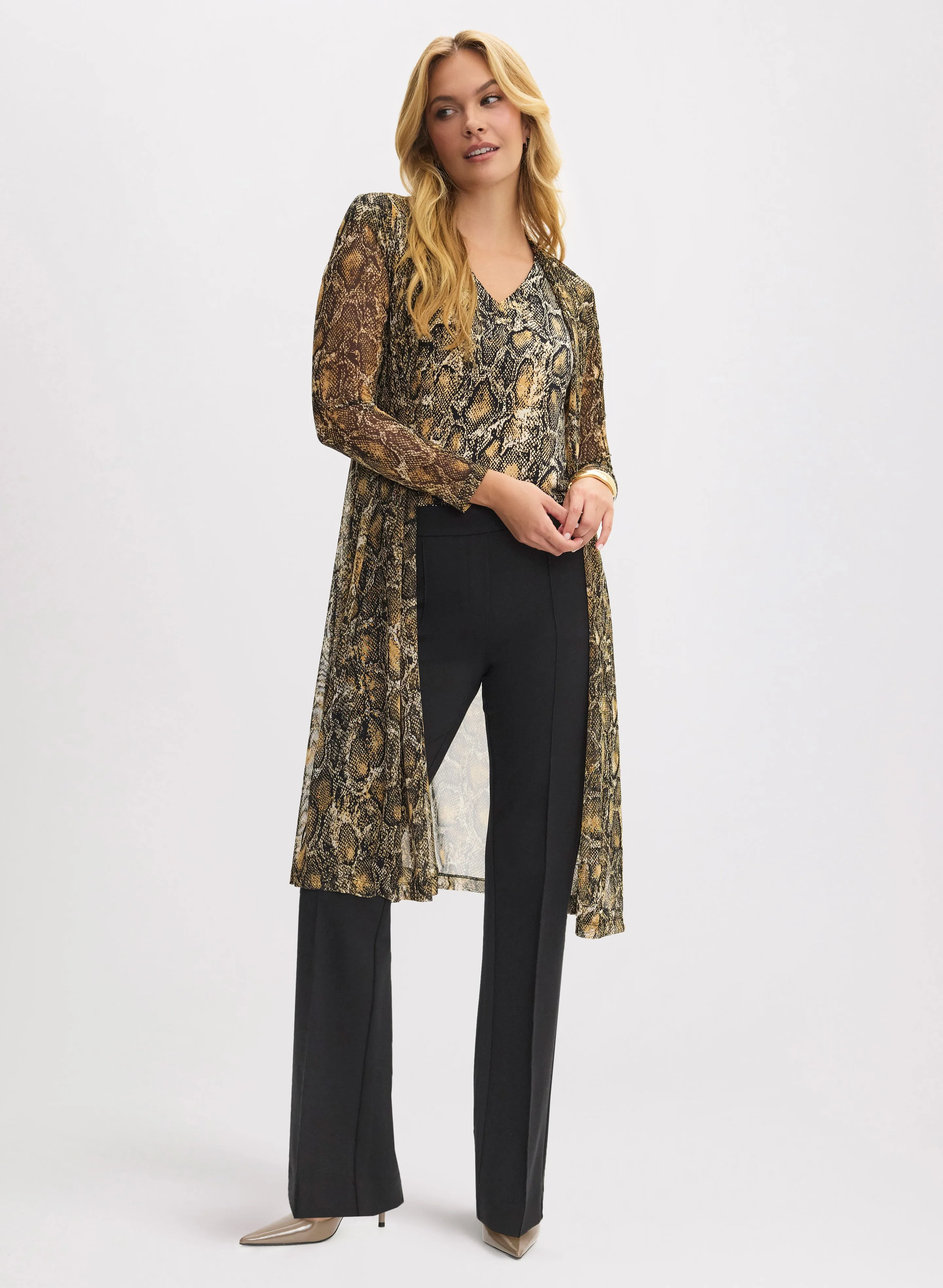 Snake Print Cover-Up & Pull-On Pants sold by Laura