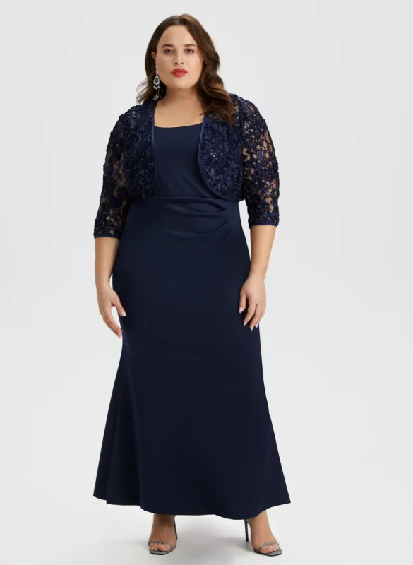 Dress & Embroidered Bolero Set made by Laura