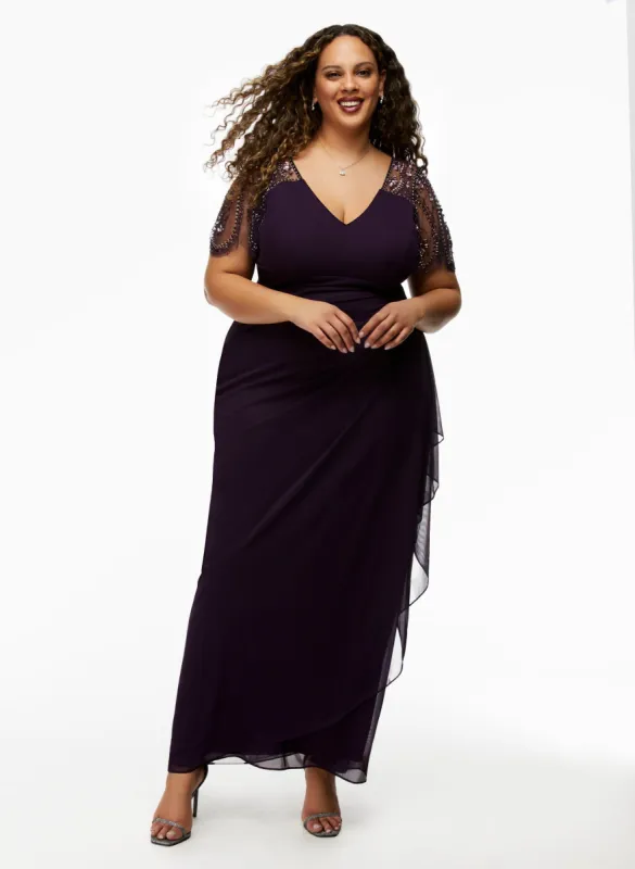 Embellished Sleeve Dress sold by Laura