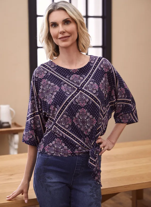Patchwork Print Top sold by Laura