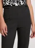 Sofia Vegan Leather Trim Straight-Leg Pants - Regular sold by Laura