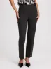 Sofia Vegan Leather Trim Straight-Leg Pants - Regular sold by Laura