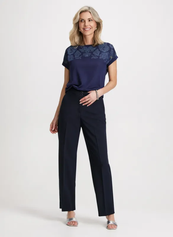 Paisley T-Shirt & Straight Leg Pants sold by Laura