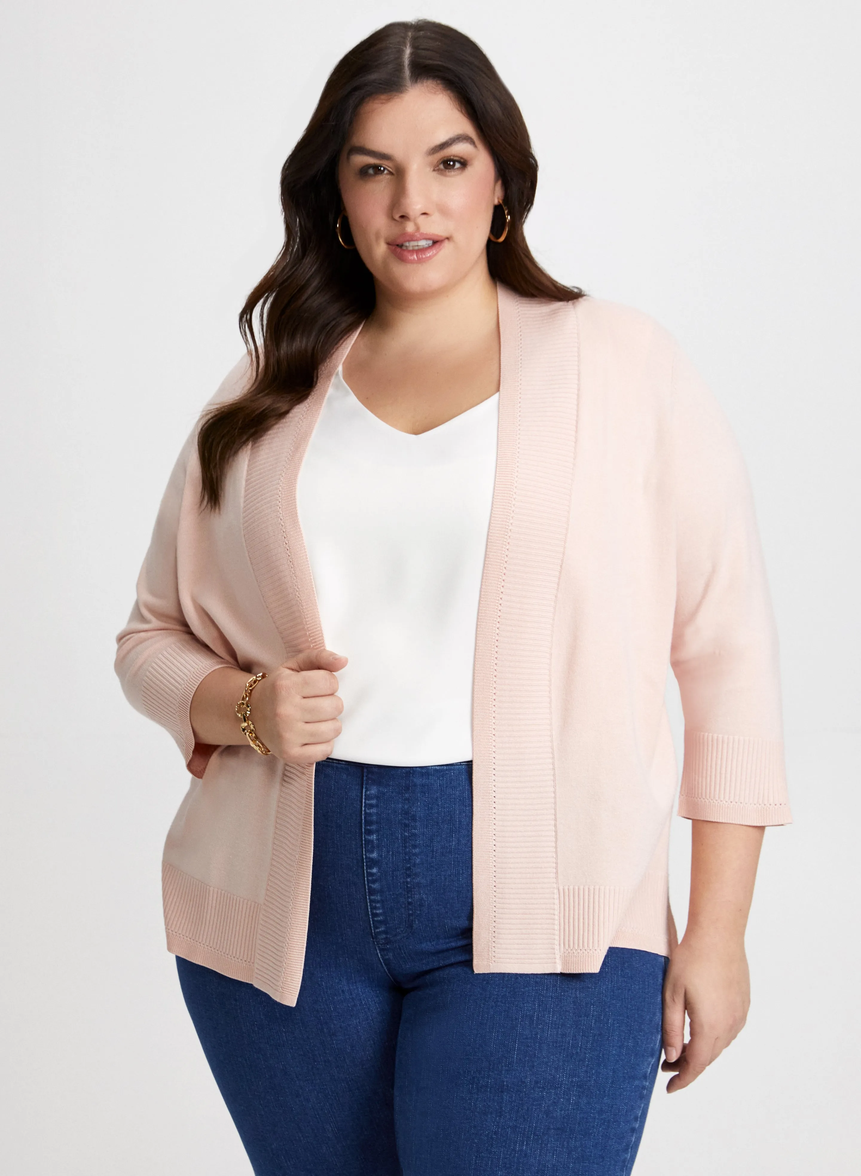 Open Front Knit Cardigan sold by Laura