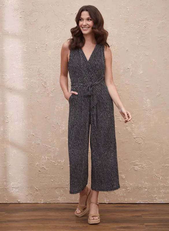 Polka Dot Print Jumpsuit sold by Laura