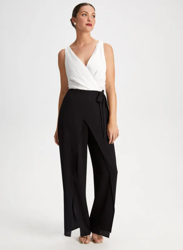 Crossover Colour Block Jumpsuit sold by Laura