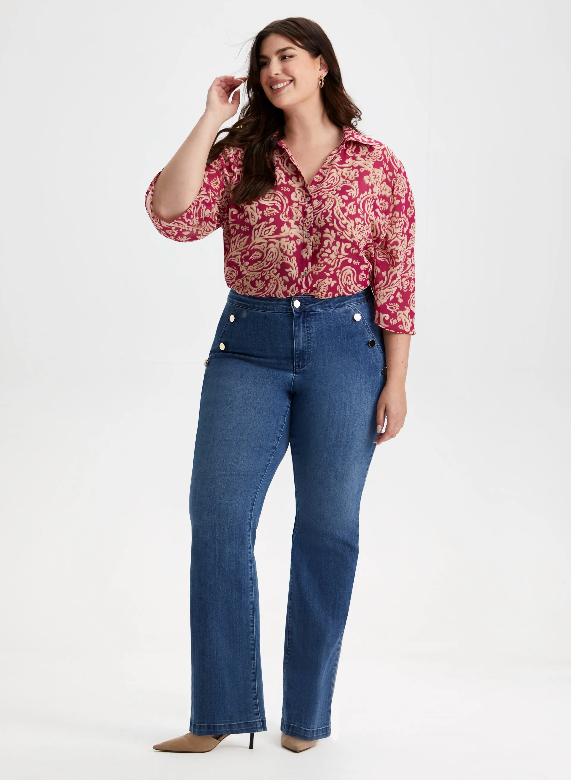 Paisley Print 3/4 Sleeve Blouse sold by Laura product image thumbnail 4