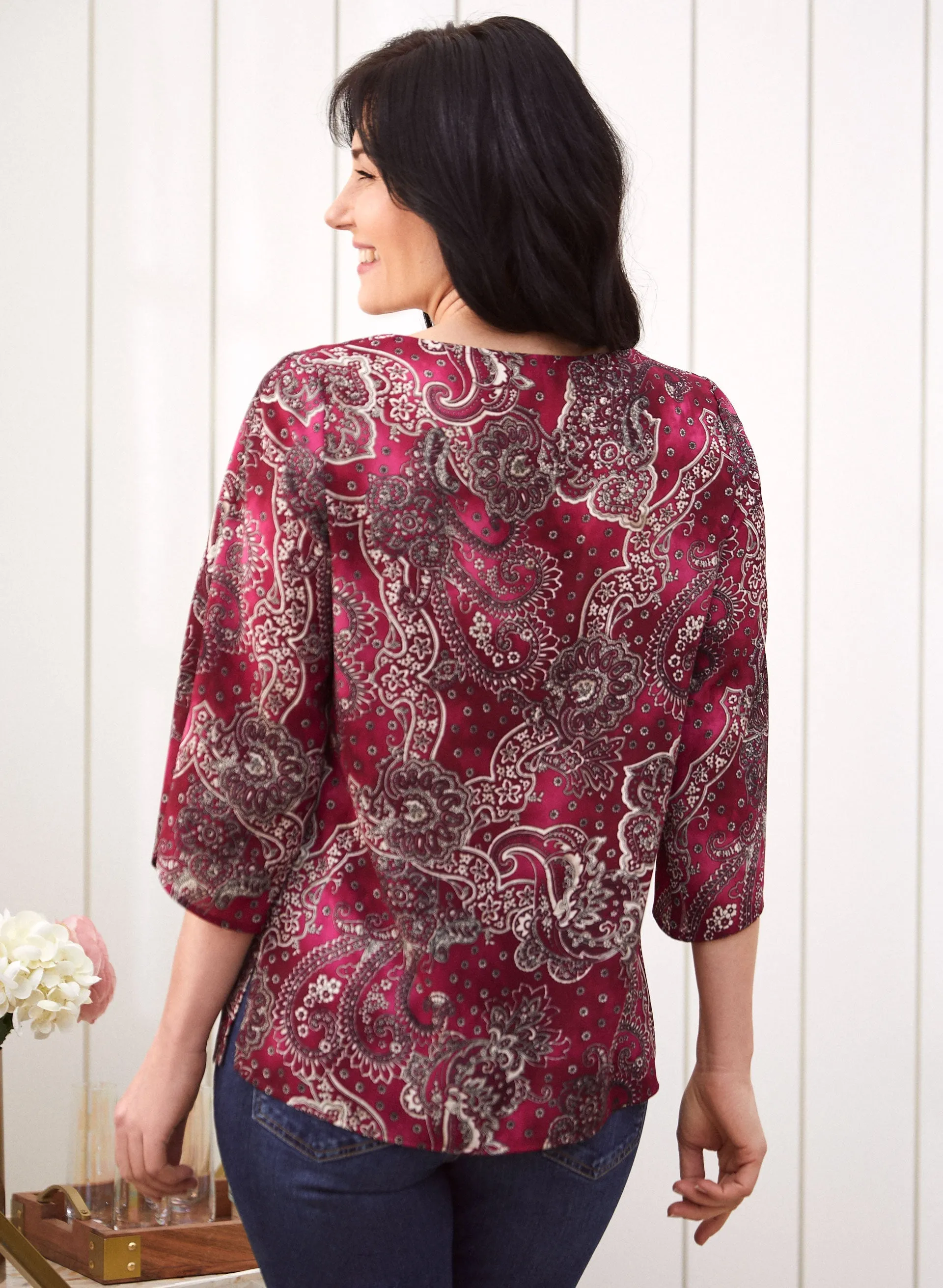 Paisley Print Blouse sold by Laura product image thumbnail 4