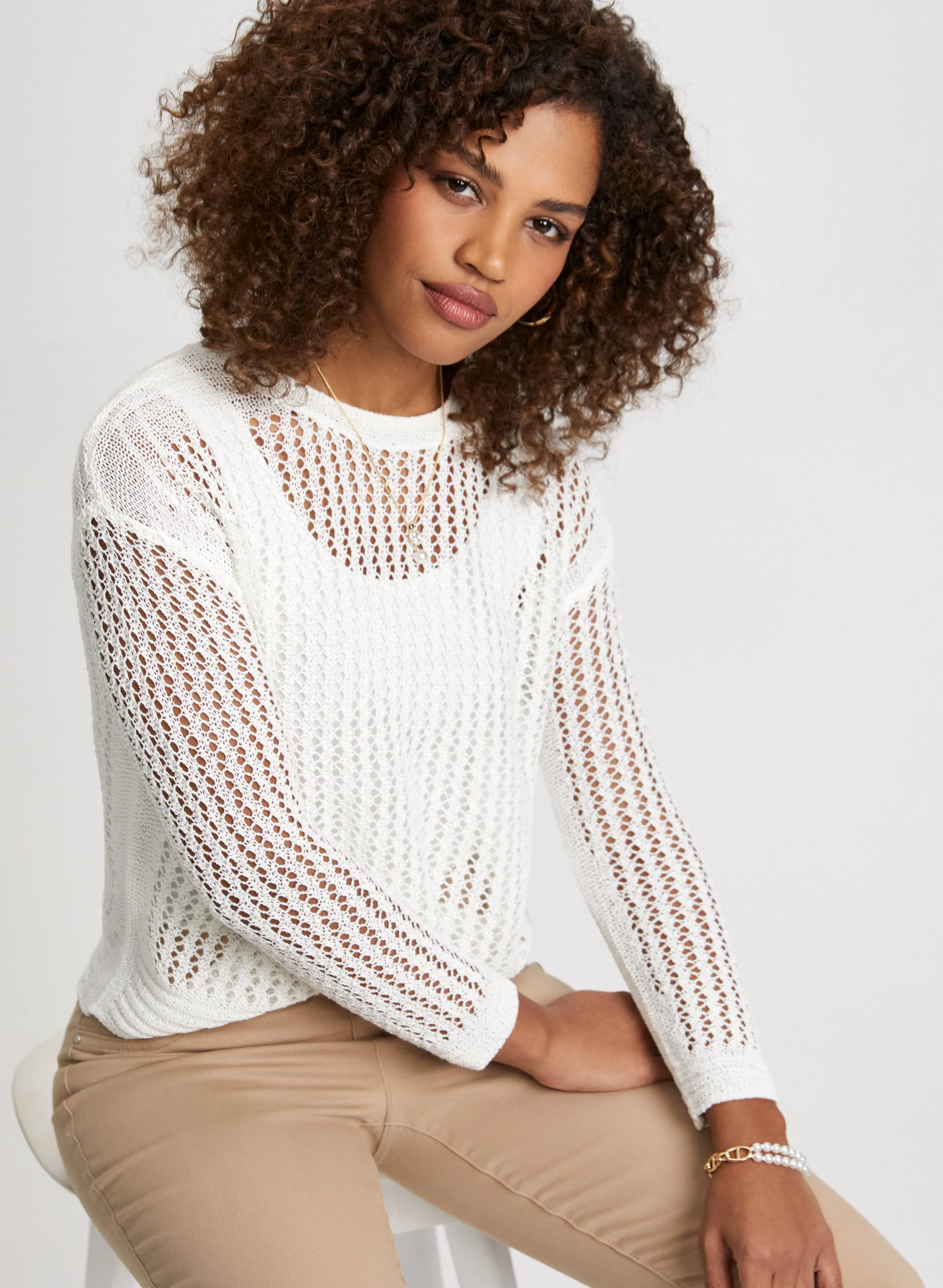 Open Stitch Sweater sold by Laura product image thumbnail 5