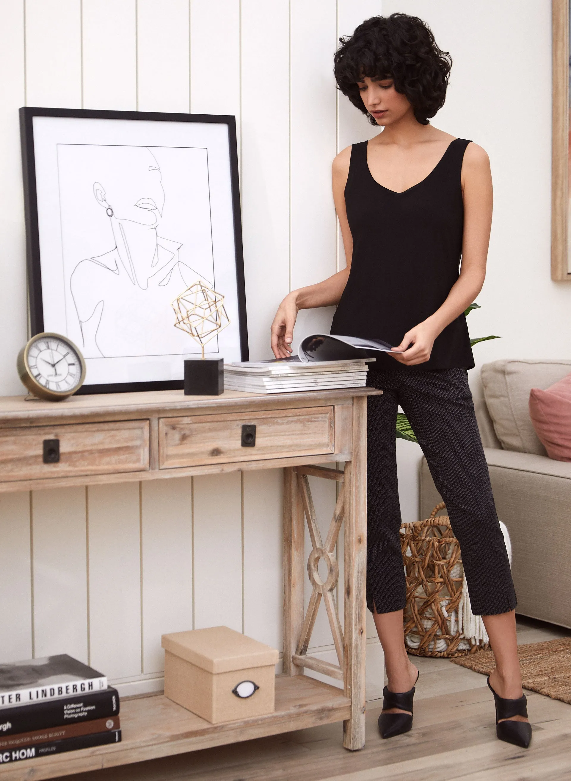 Dot Print Pull-On Capris sold by Laura product image thumbnail 3