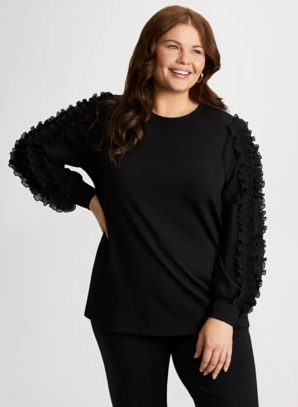 Ruffle Sleeve Top sold by Laura
