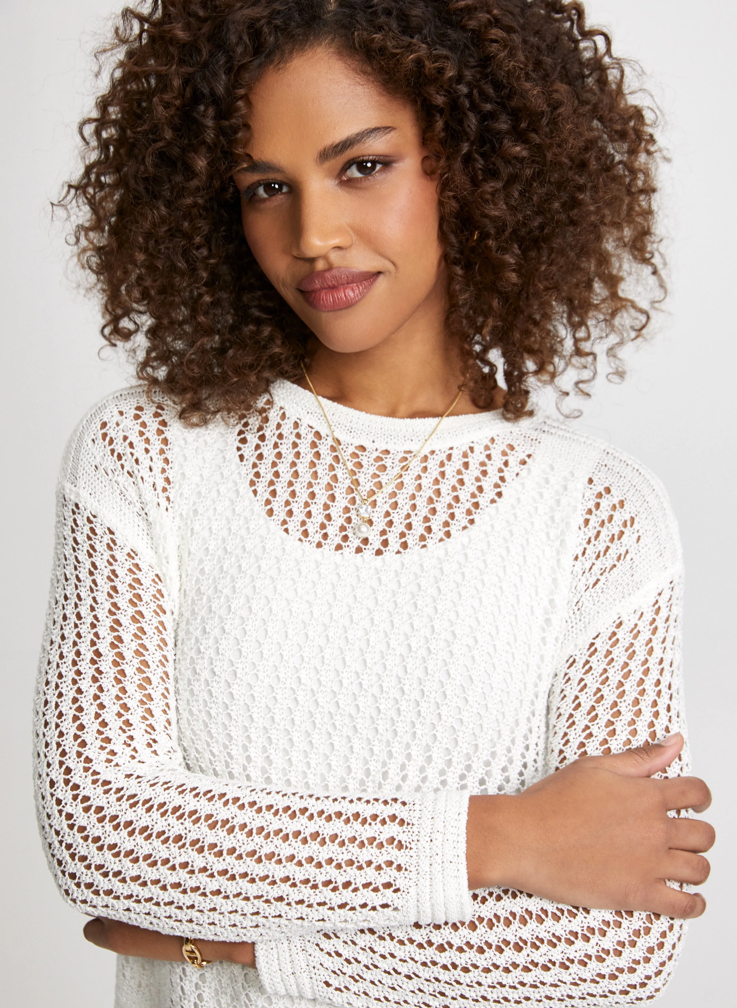 Open Stitch Sweater sold by Laura product image thumbnail 2