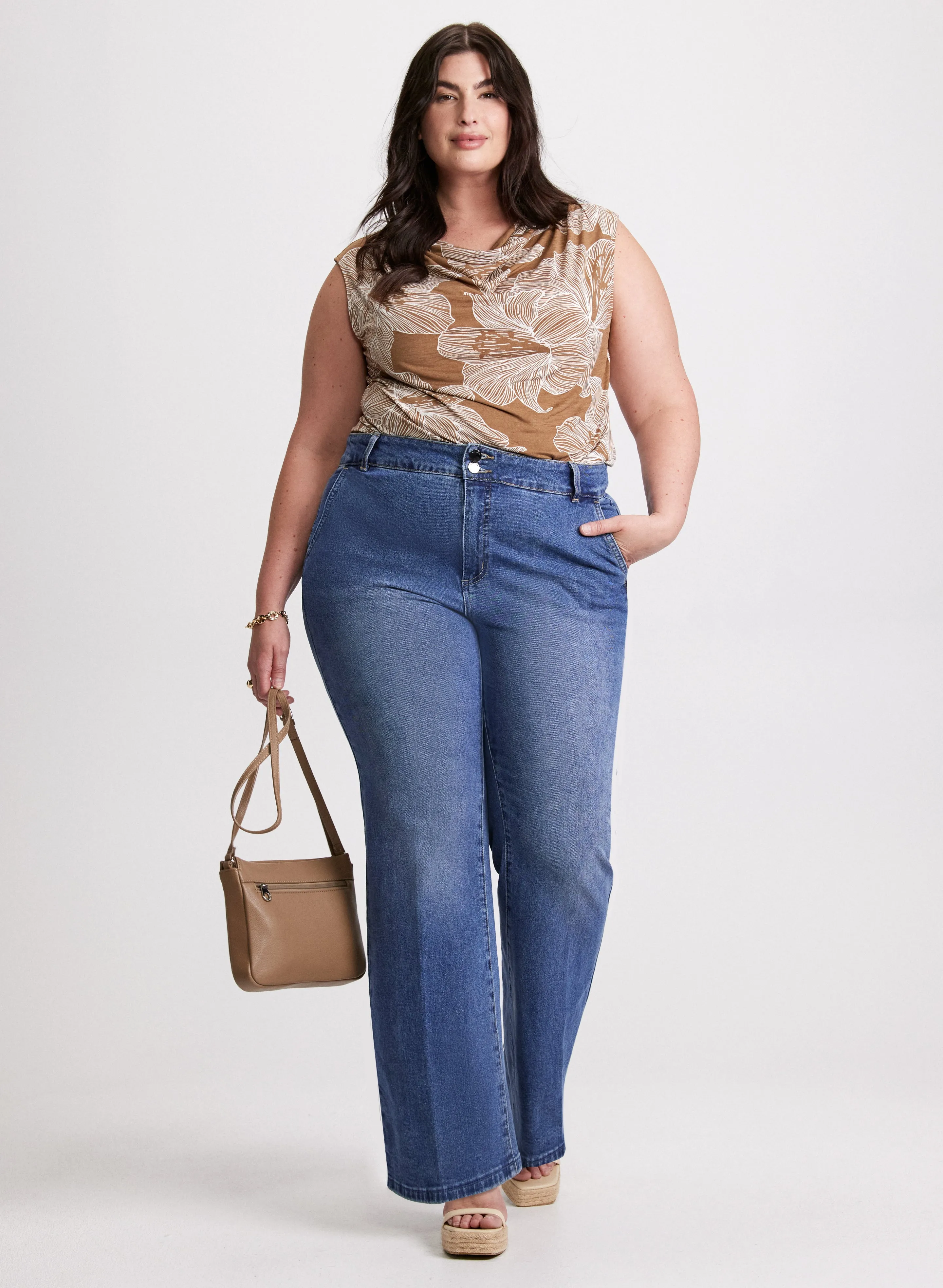 Cowl-Neck Floral Print Top sold by Laura product image thumbnail 3