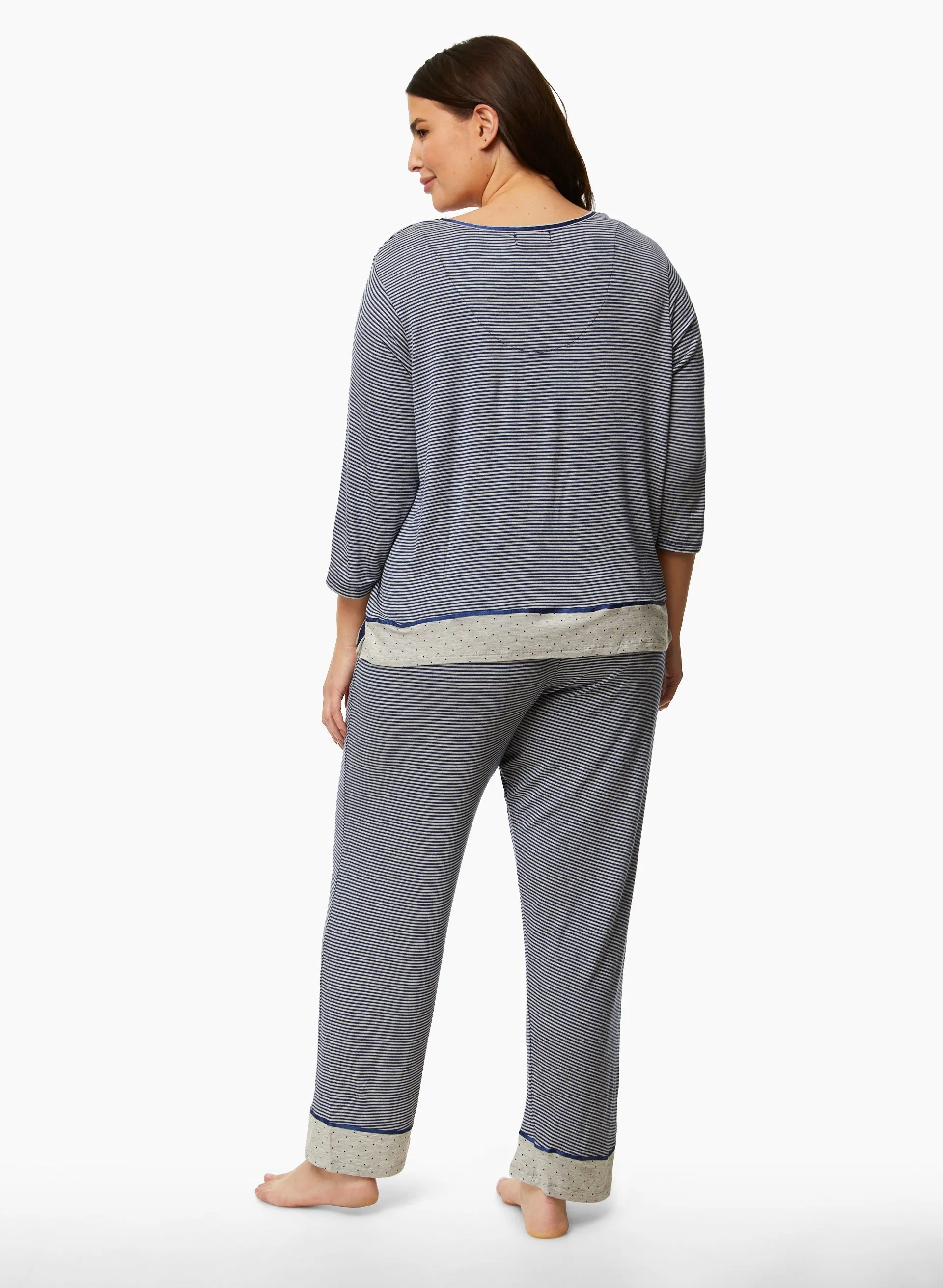 Stripe Print Pyjama Set sold by Laura product image thumbnail 4