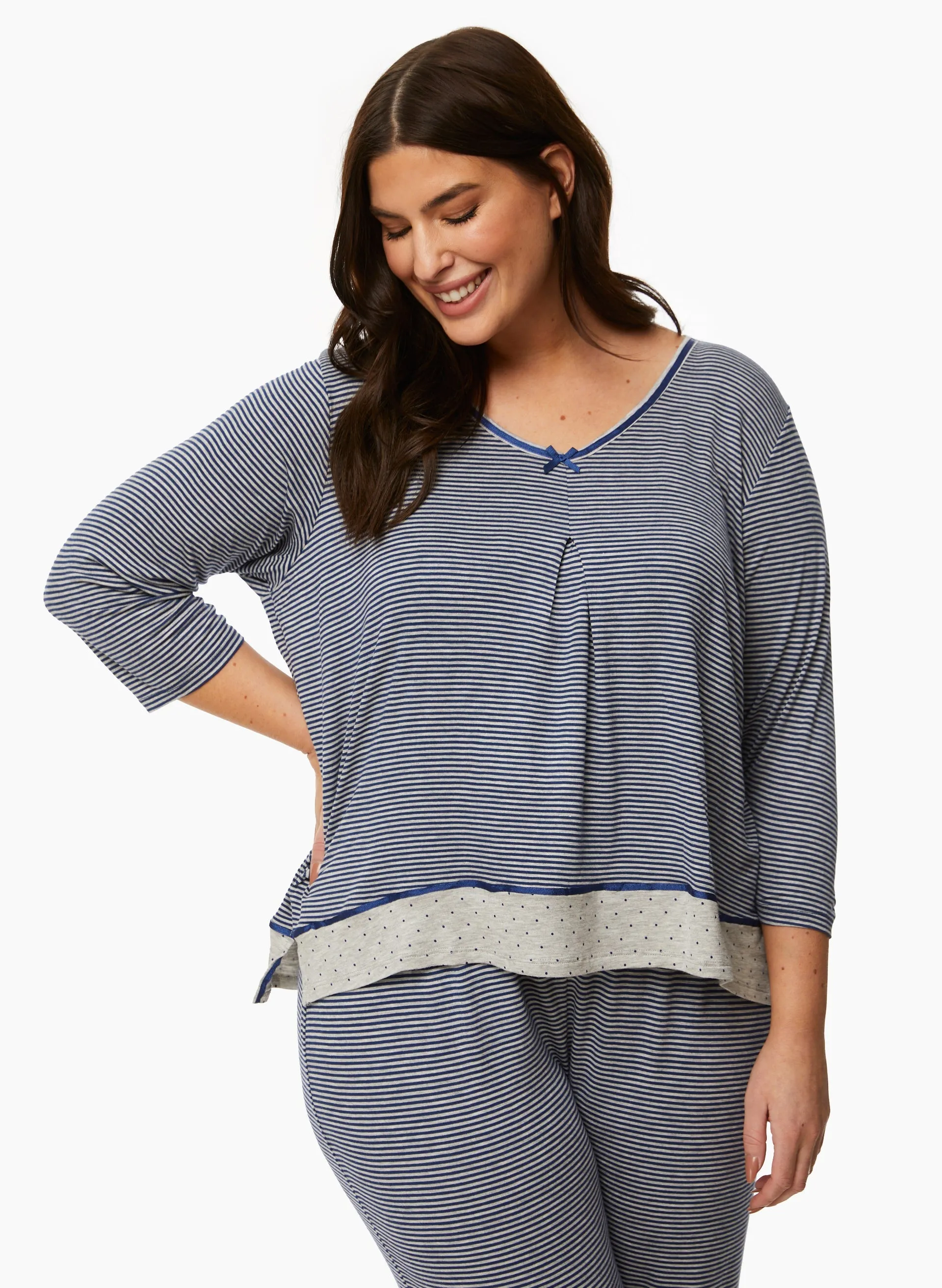 Stripe Print Pyjama Set sold by Laura product image thumbnail 2