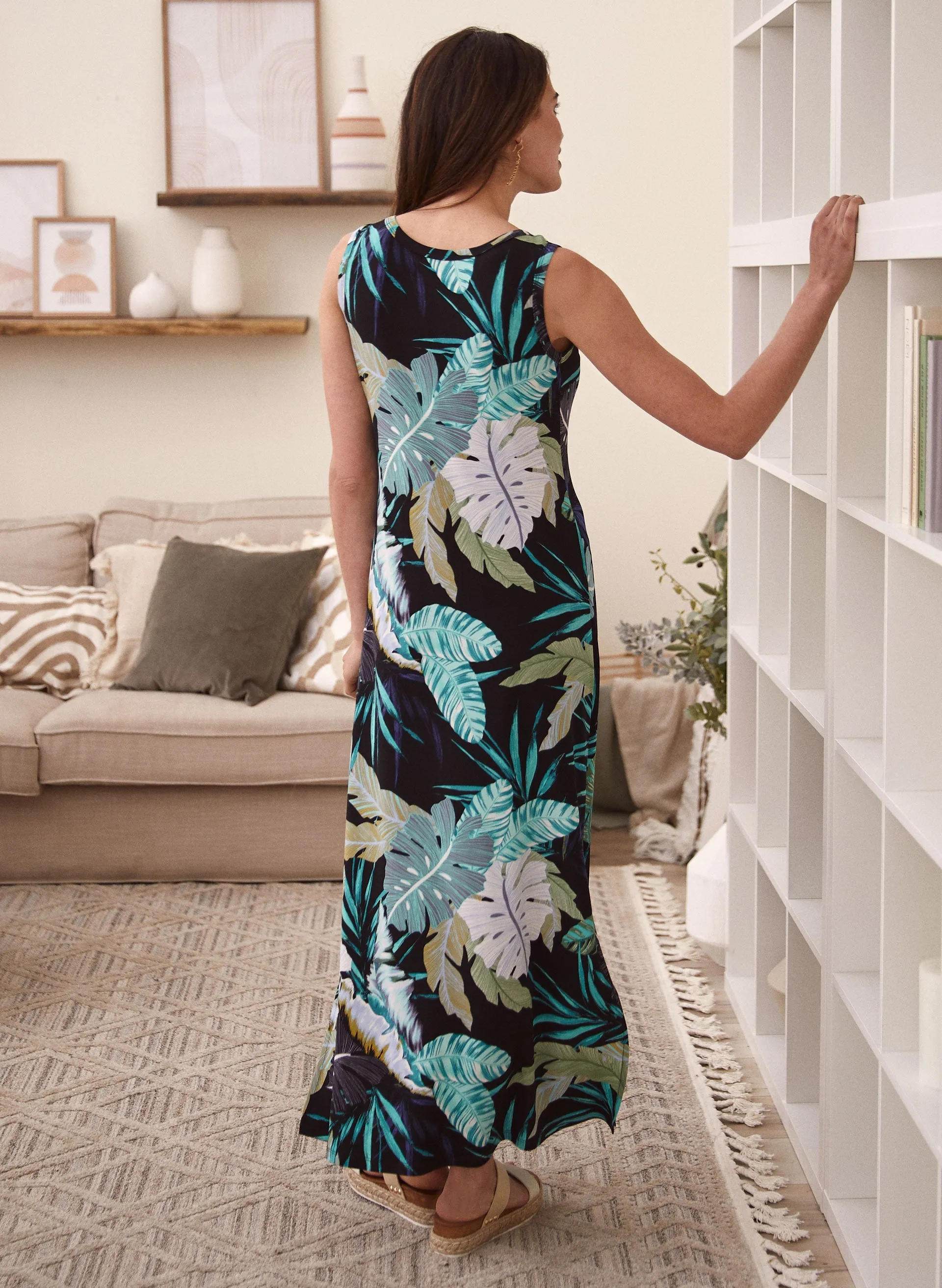 Tropical Sleeveless Maxi Dress sold by Laura product image thumbnail 2