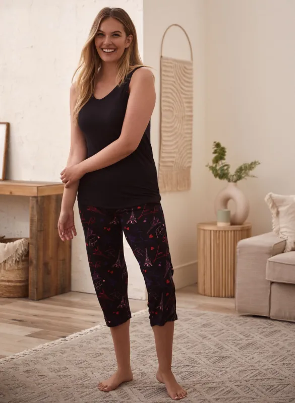 Paris Print Pyjama Set sold by Laura