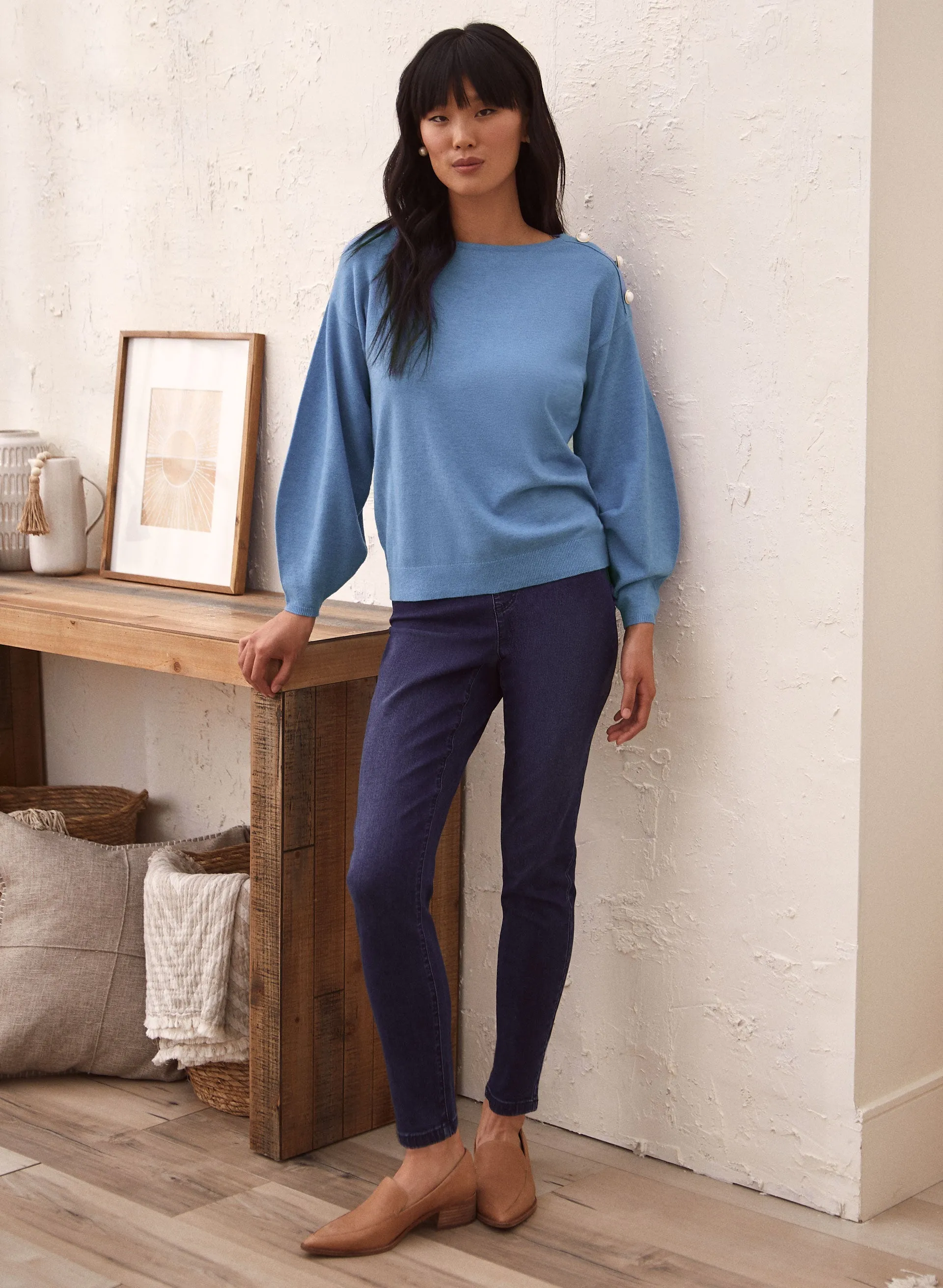 Button Detail Sweater sold by Laura product image thumbnail 3