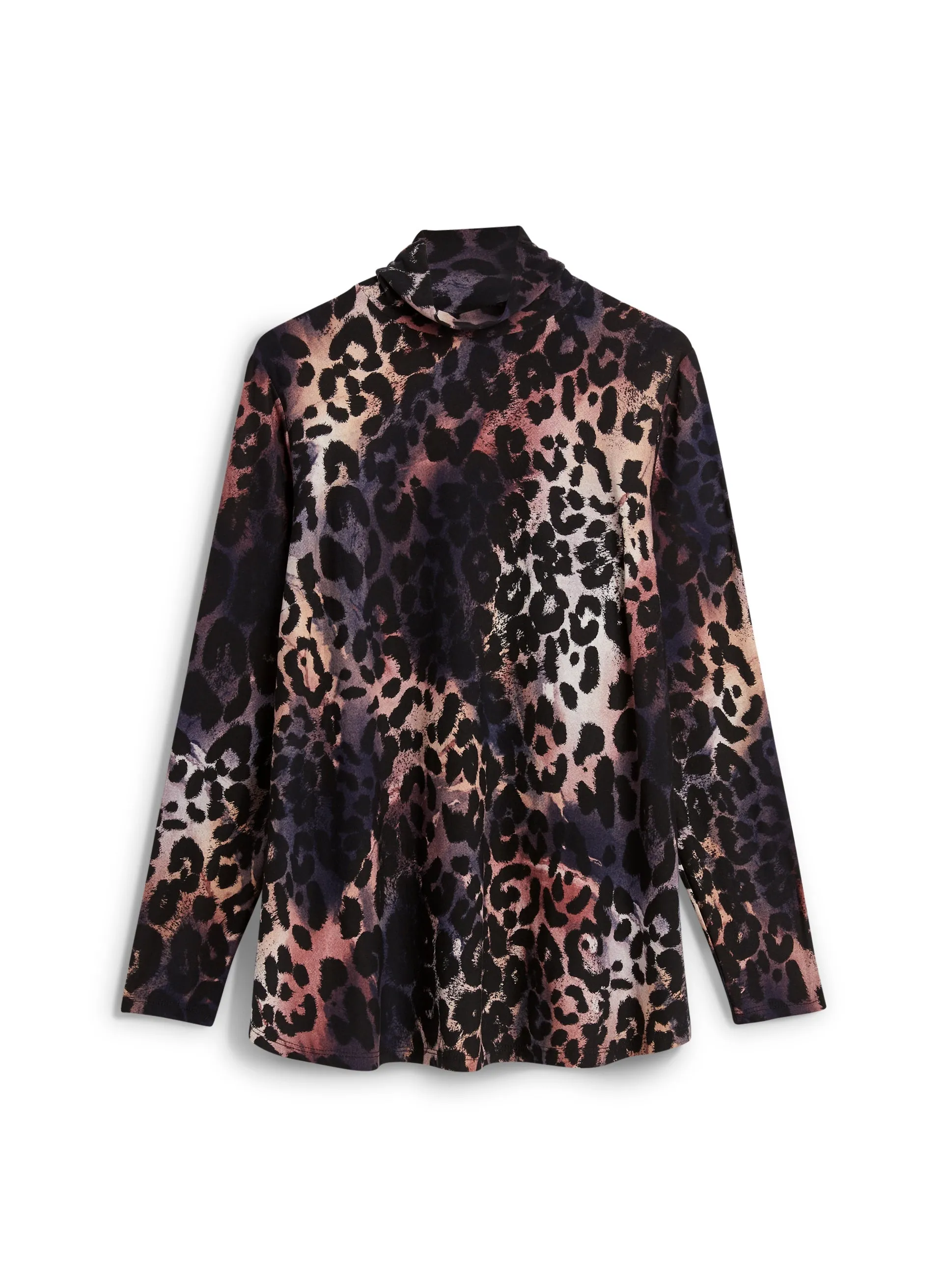 Cheetah Print Turtleneck Top sold by Laura product image thumbnail 5