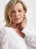 Embellished Mesh Sleeve Top sold by Laura