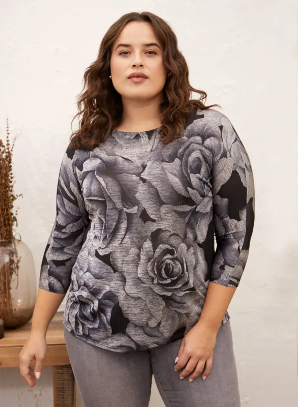 Rose Print Top sold by Laura