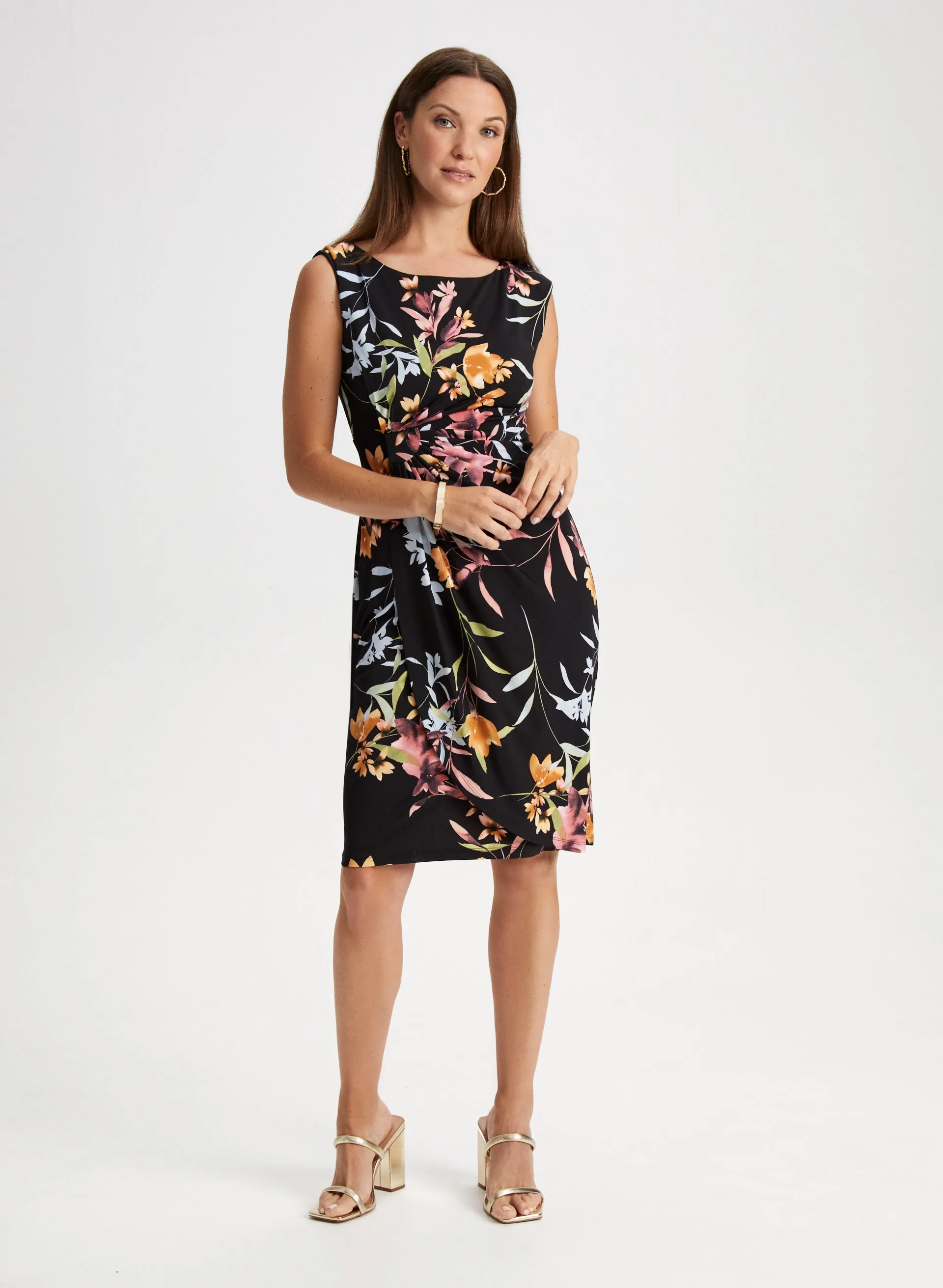 Floral Print Cap Sleeve Dress sold by Laura