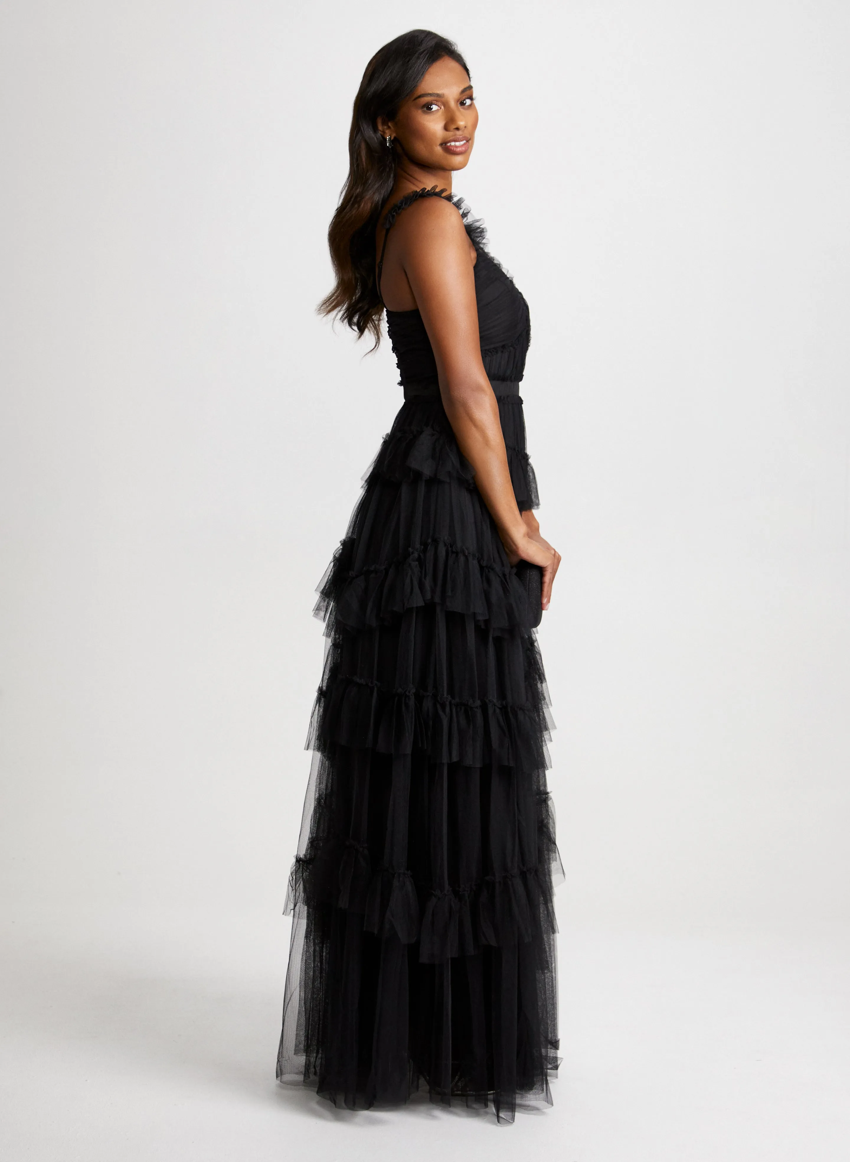 Ruffled Tulle Gown sold by Laura product image thumbnail 2