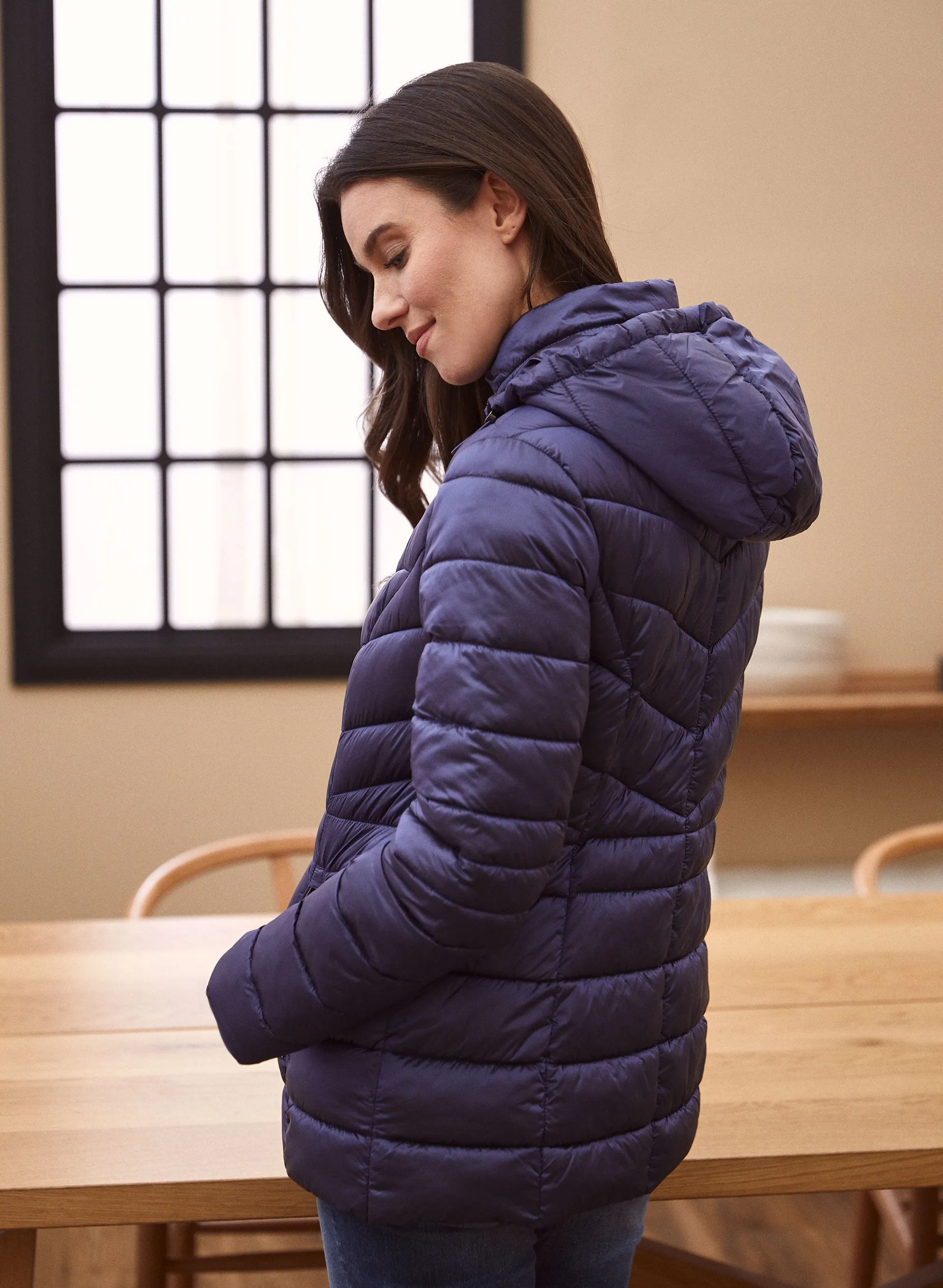 Packable Vegan Down Quilted Coat sold by Laura product image thumbnail 2