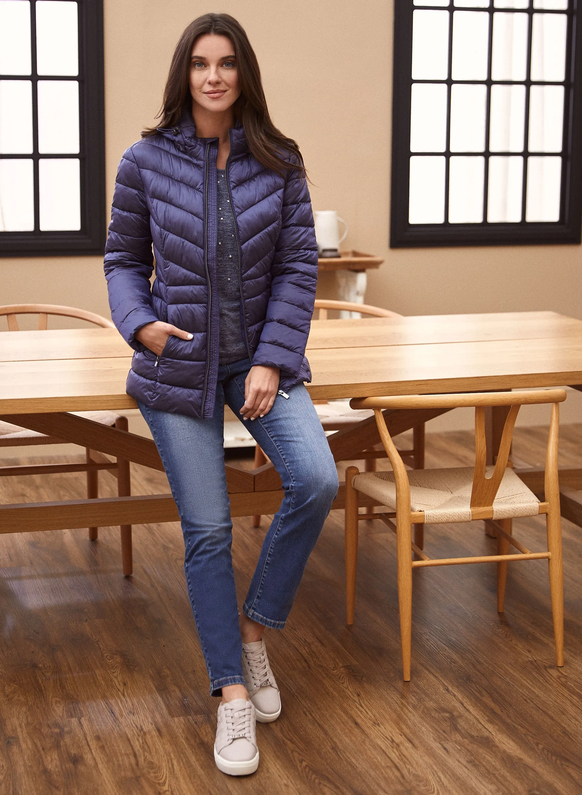 Packable Vegan Down Quilted Coat sold by Laura product image thumbnail 3