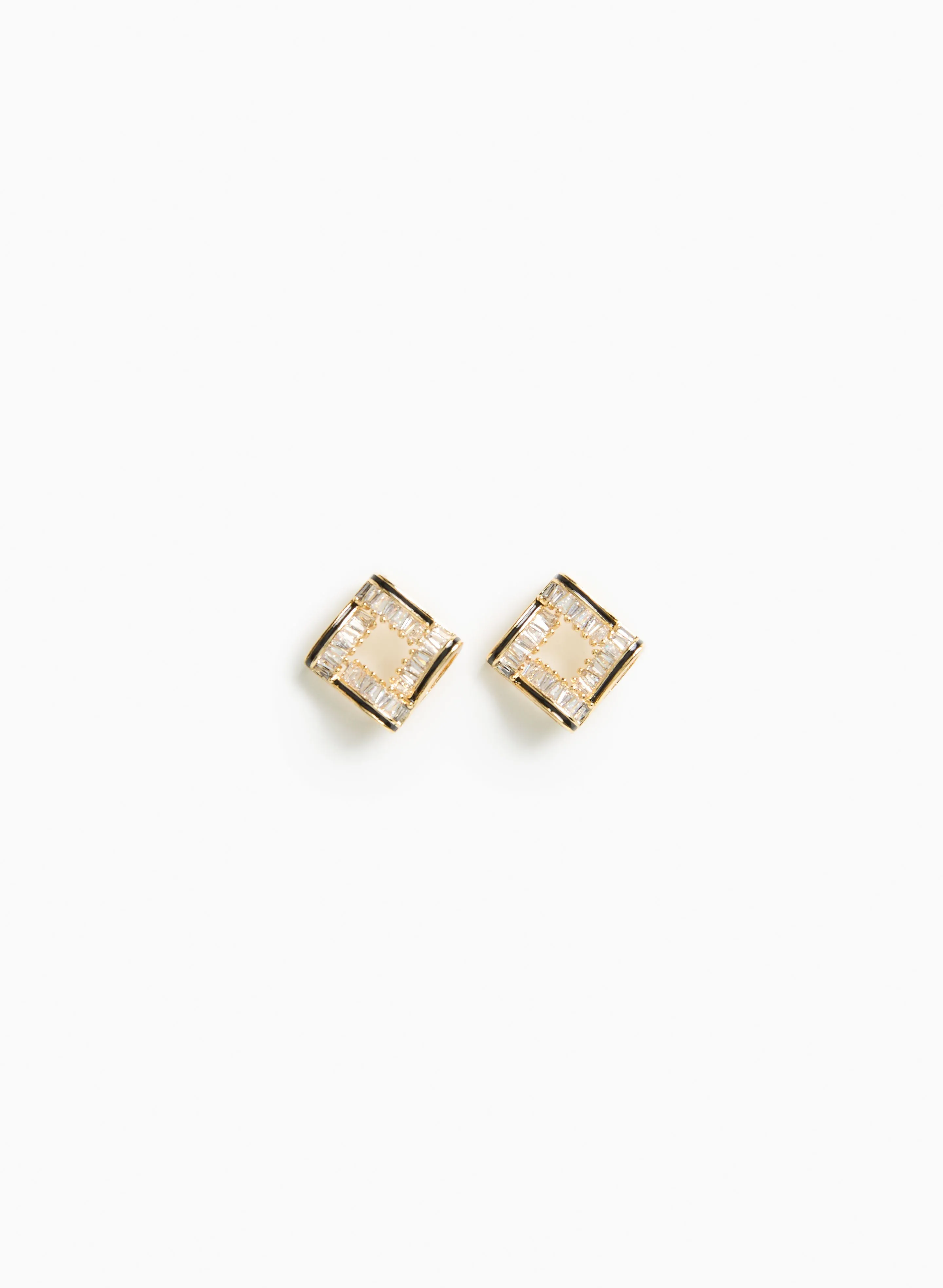 Cubic Zirconia Square Earrings sold by Laura