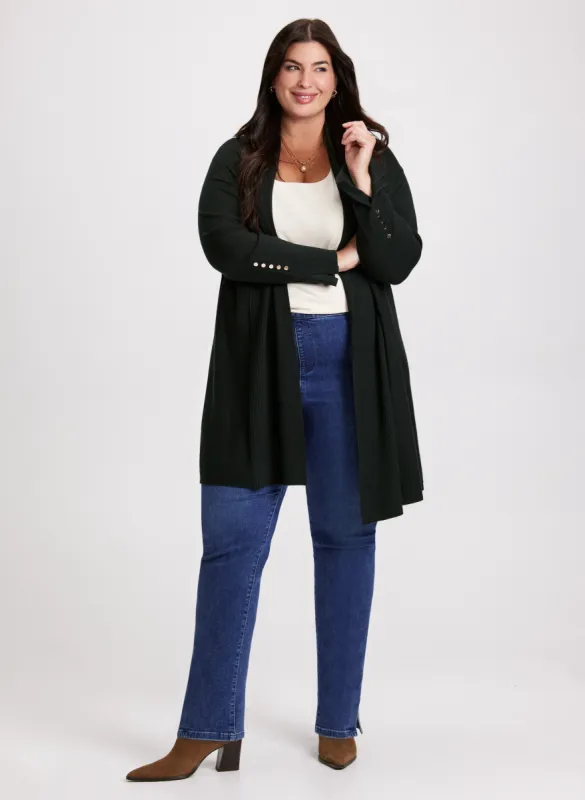 Open-Front Cardigan & Pull-On Jeans sold by Laura