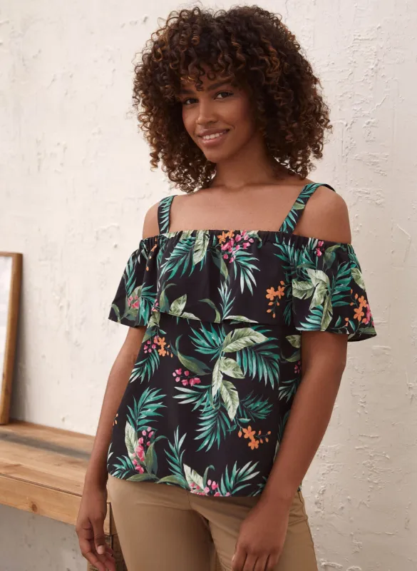 Tropical Print Blouse sold by Laura