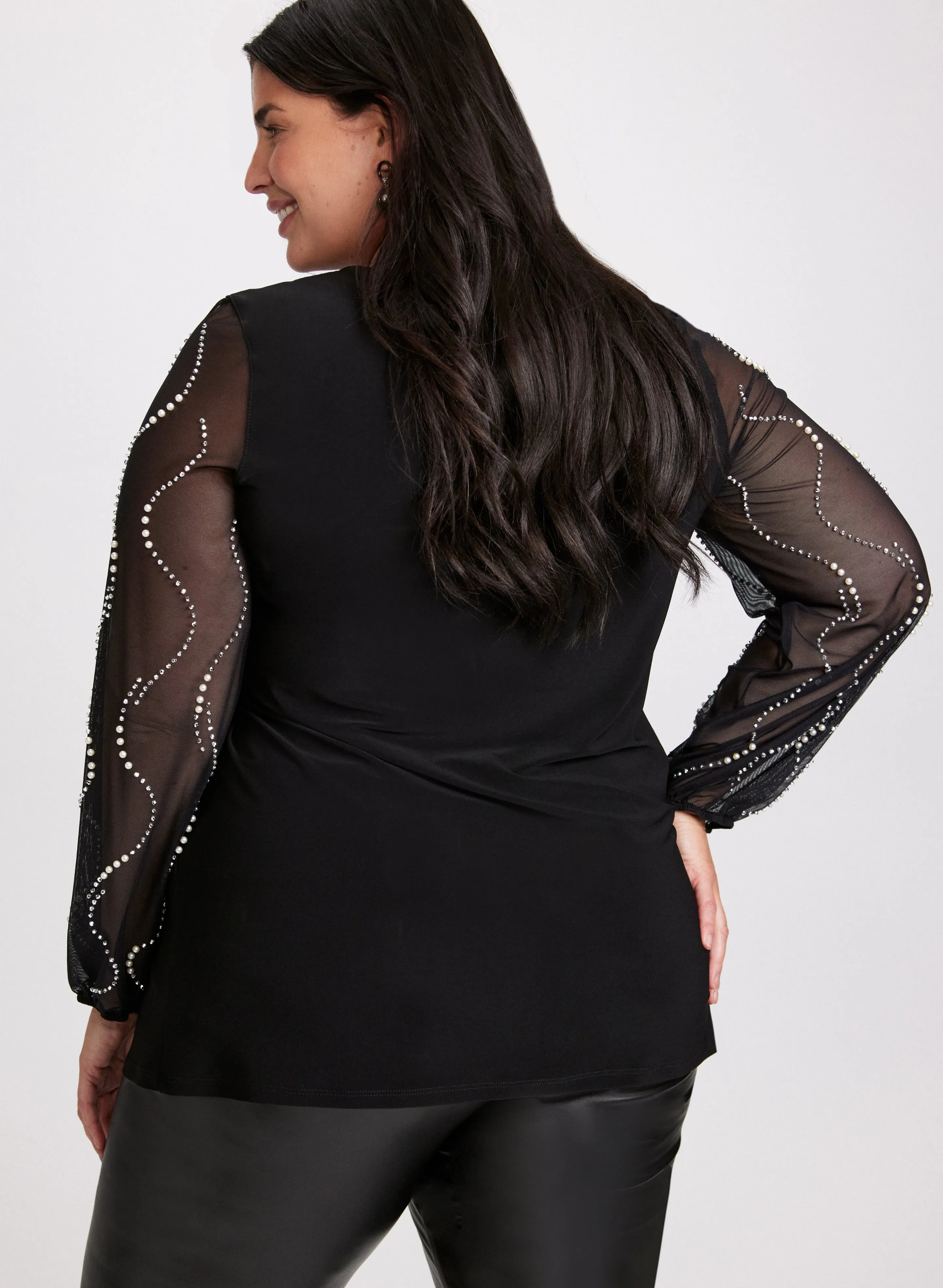 Joseph Ribkoff - Pearl Embellished Blouse sold by Laura product image thumbnail 4