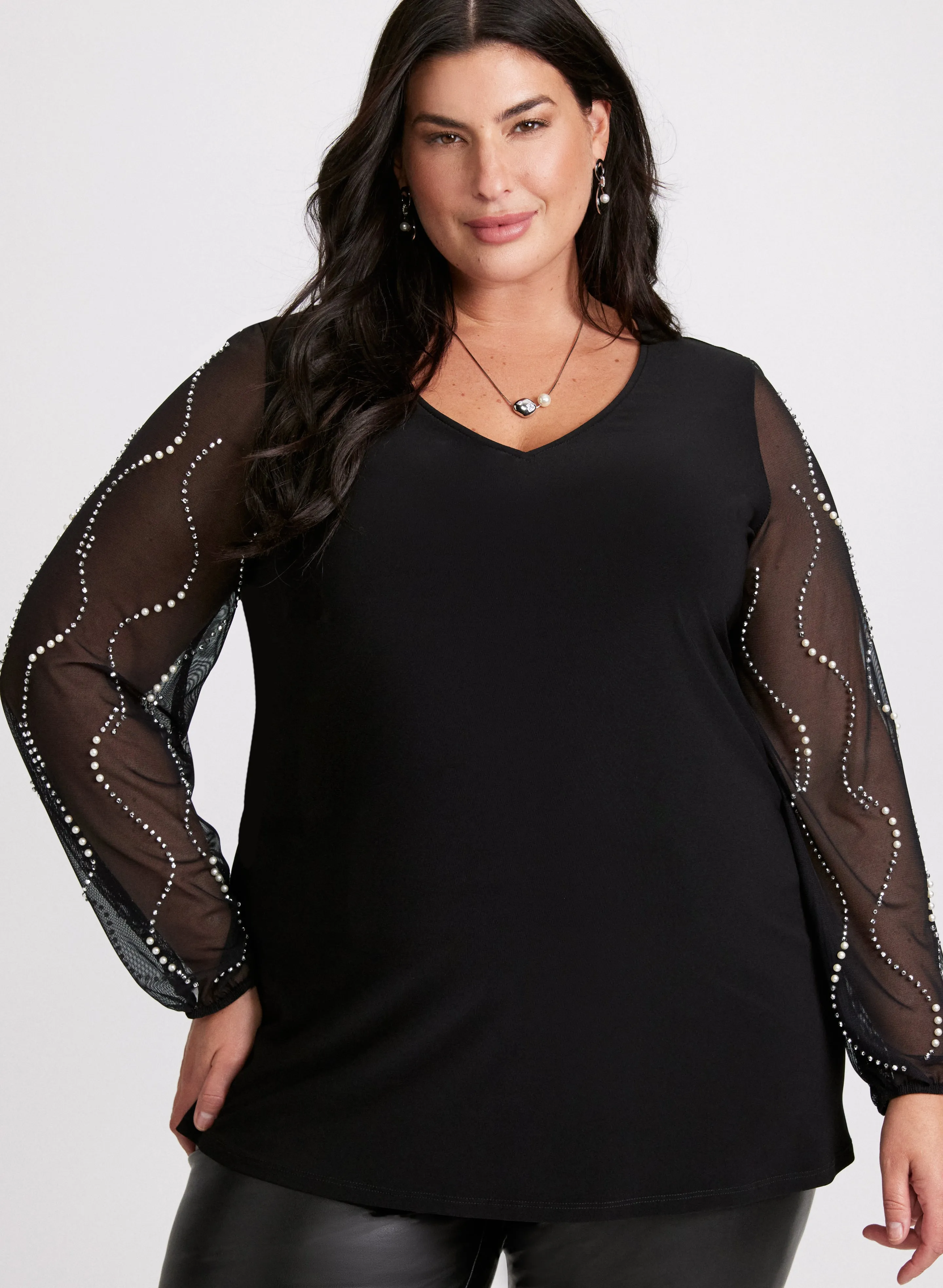 Joseph Ribkoff - Pearl Embellished Blouse sold by Laura product image thumbnail 5