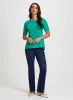 Button Detail Peplum Top sold by Laura