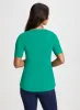 Button Detail Peplum Top sold by Laura