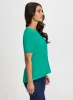 Button Detail Peplum Top sold by Laura