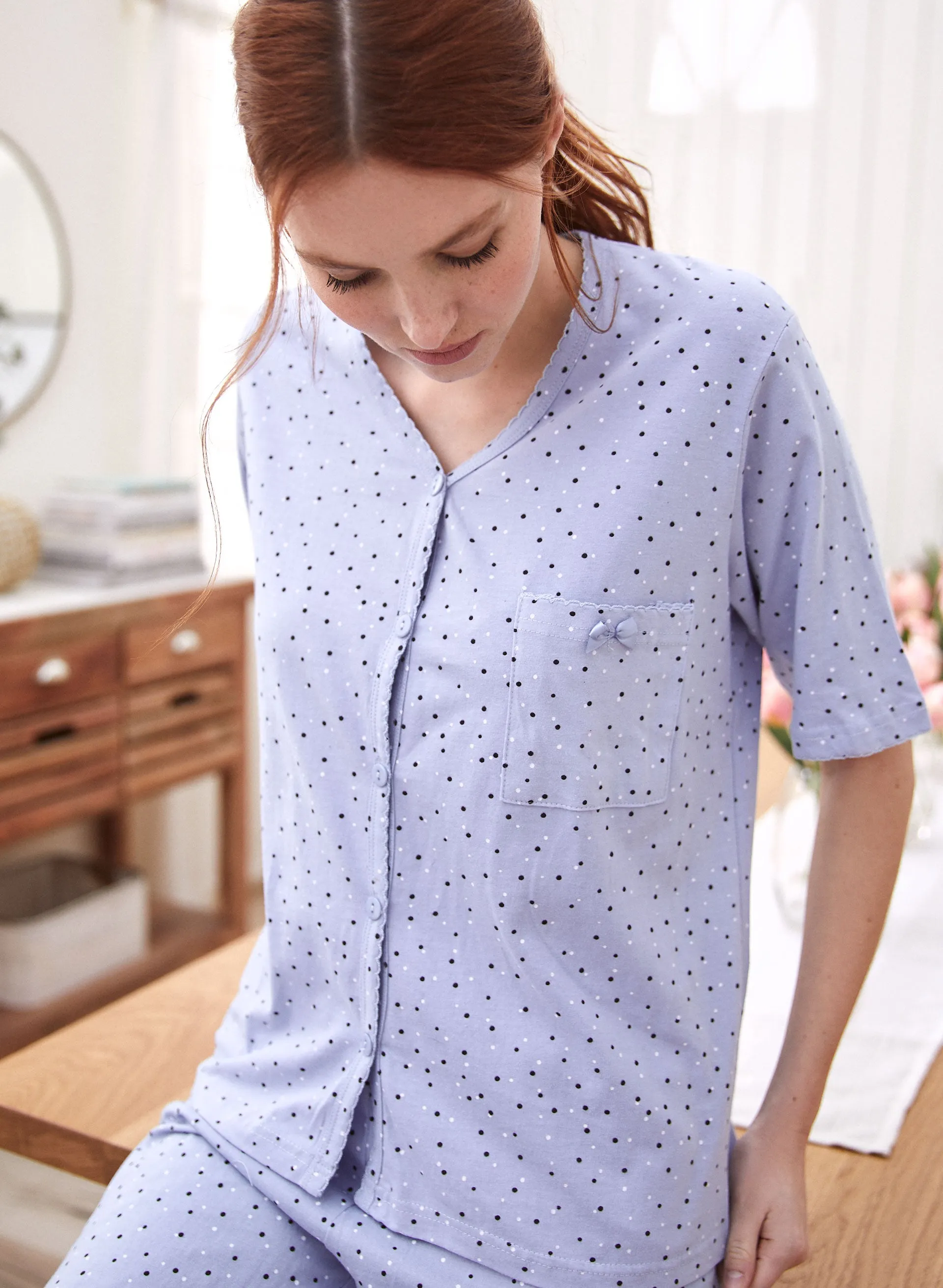 Dot Print Pyjama Set sold by Laura product image thumbnail 3