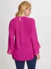 Flutter Sleeve V-Neck Blouse sold by Laura