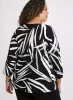 Abstract Print V-Neck Top sold by Laura