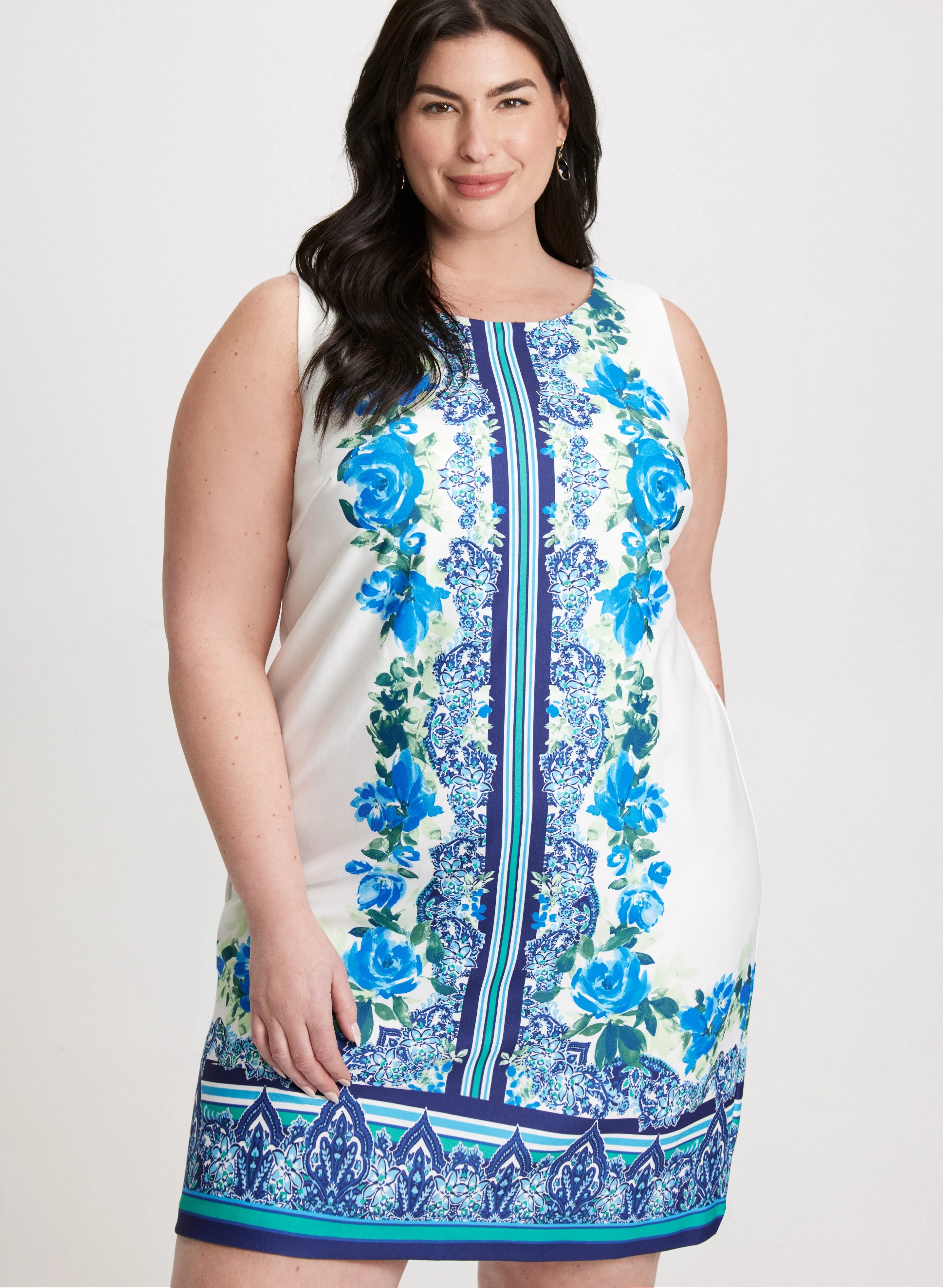 Sleeveless Floral Sheath Dress sold by Laura product image thumbnail 4