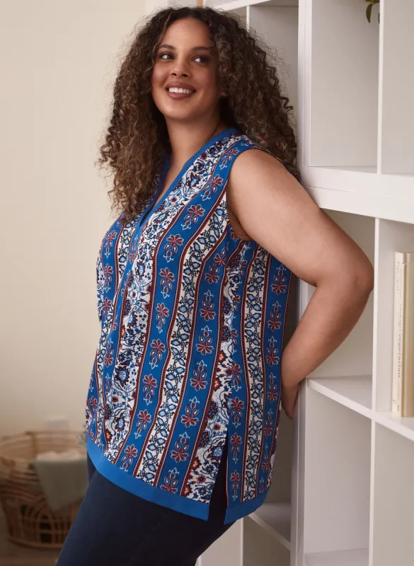 Floral Print Tunic Blouse sold by Laura