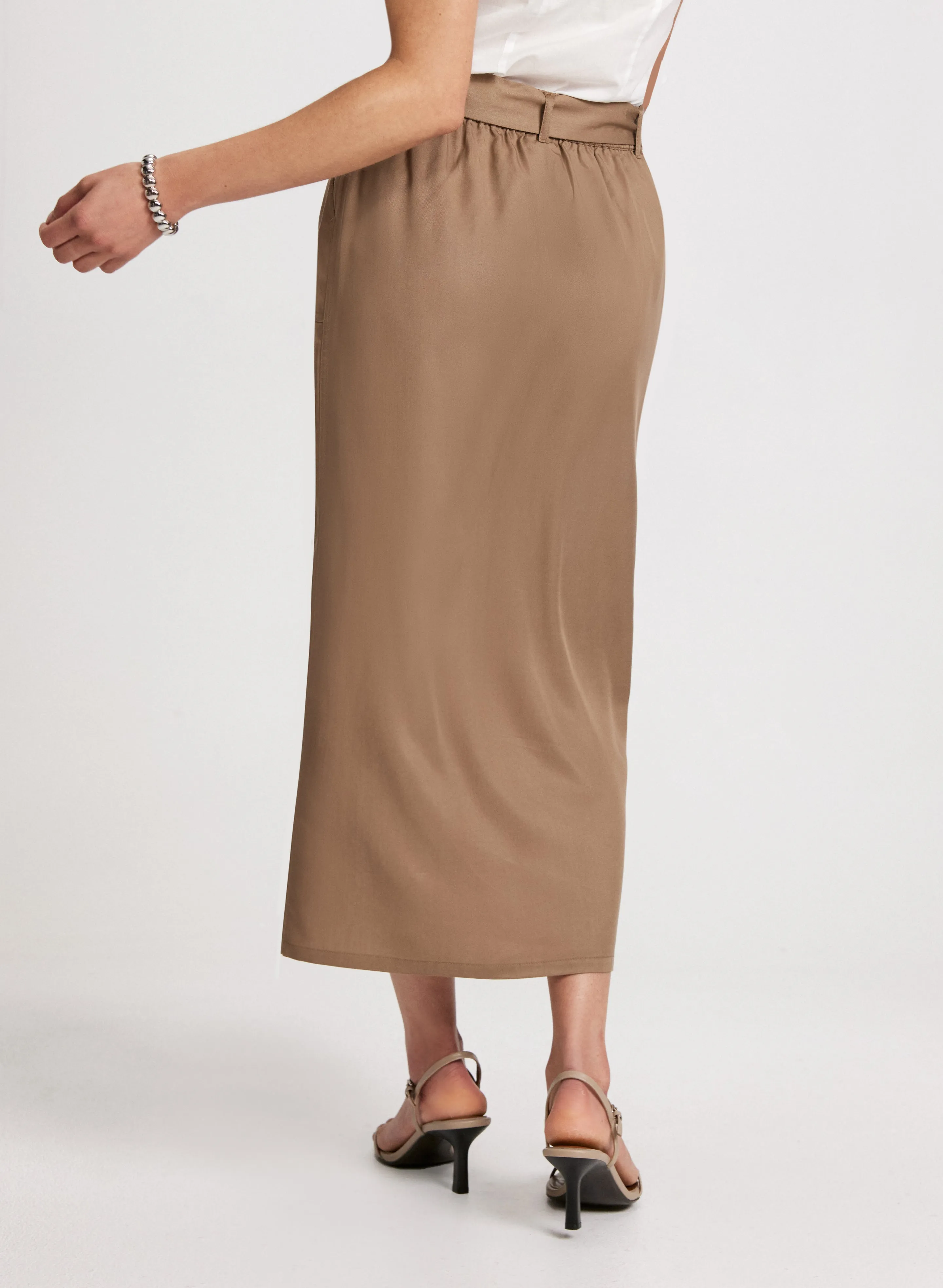 Front Slit Midi Skirt sold by Laura product image thumbnail 4