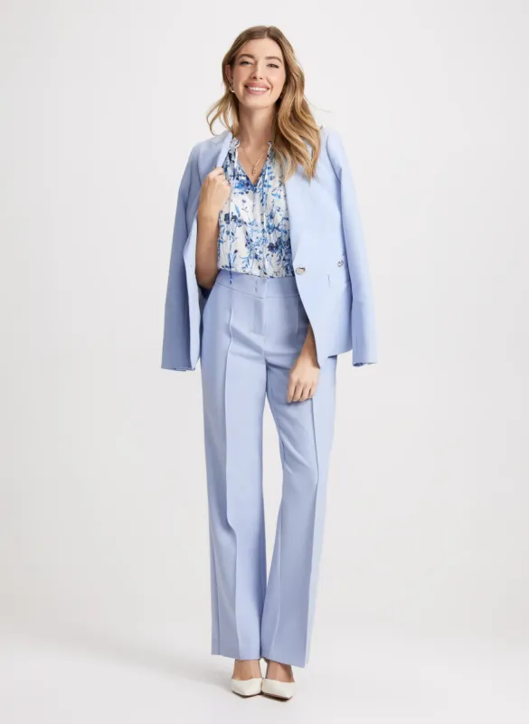 Single Button Jacket & Wide Leg Pants sold by Laura