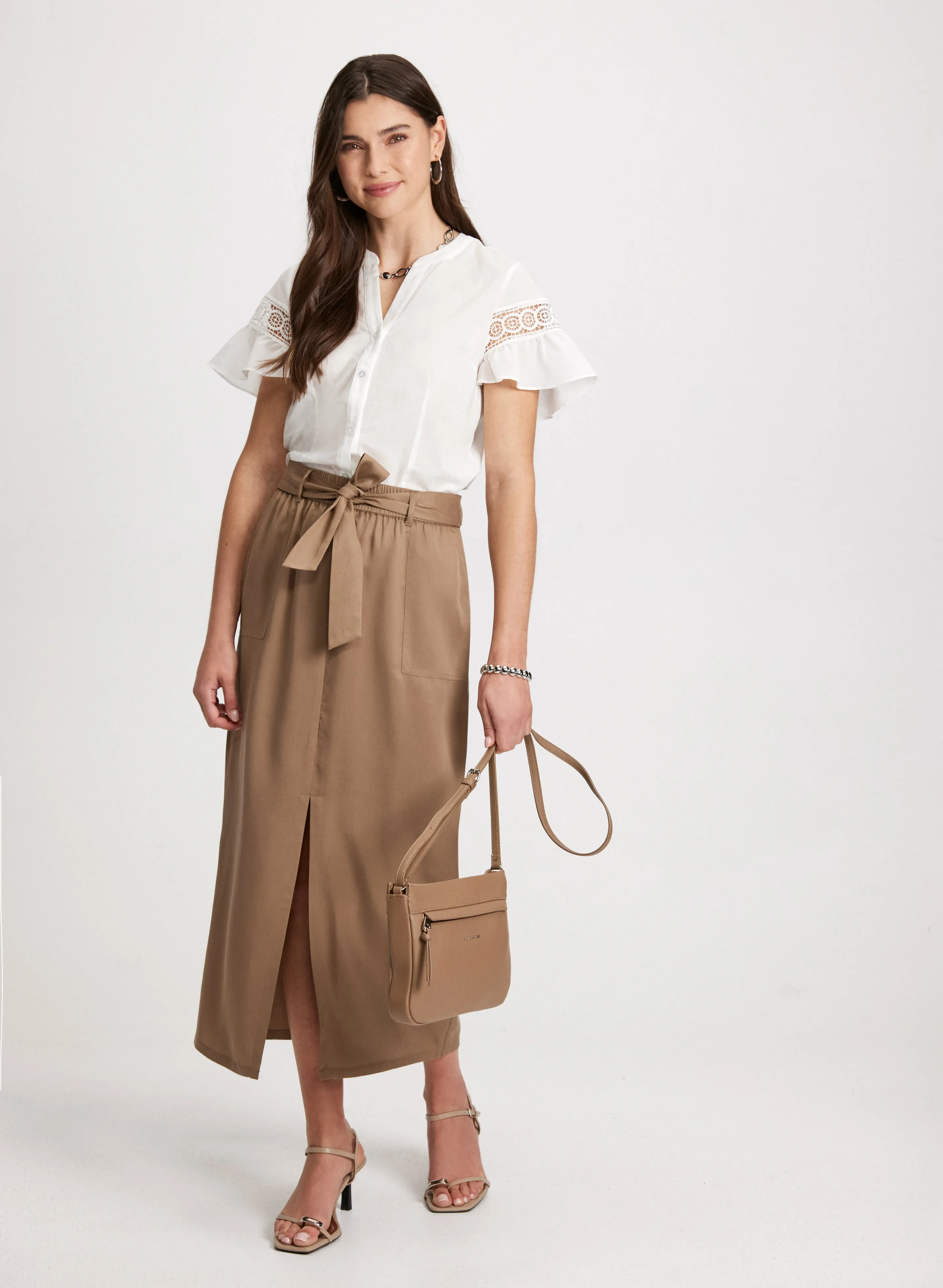 Front Slit Midi Skirt sold by Laura product image thumbnail 3